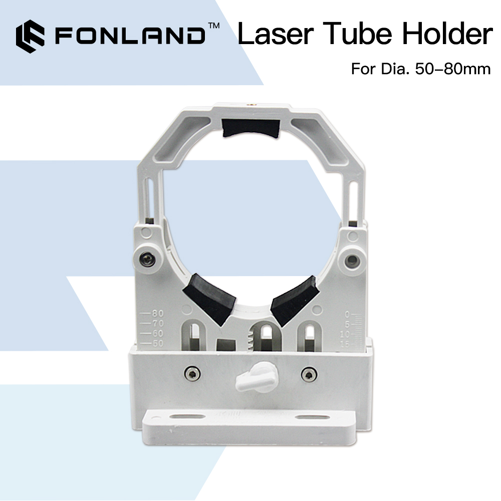 FONLAND – Support de Tube Laser CO2, Support en plastique Flexible 50-80mm pour Machine de découpe et gravure Laser 50-180W, 2 pièces/ensemble