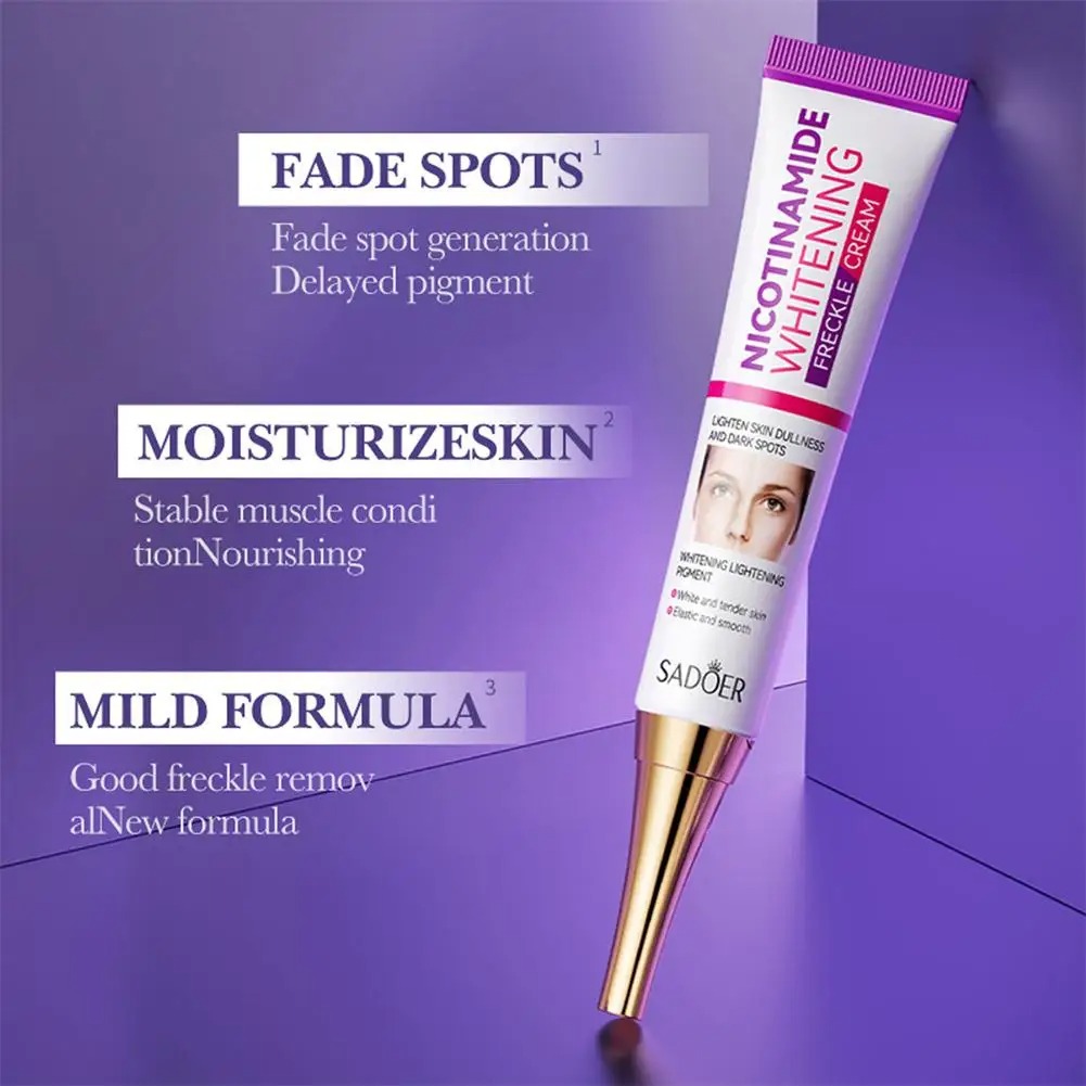 ใบหน้าไวท์เทนนิ่งและครีมลบกระ Nicotinamide Brightening และ Moisturizing Face Cream Fade Dark Spots Cream