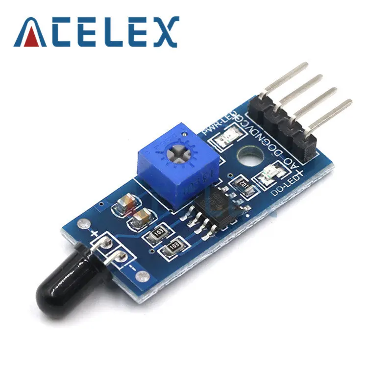 Hồng Ngoại Ngọn Lửa Phát Hiện Cảm Biến Đầu Báo Cháy Thu Hồng Ngoại Cho Arduino Diy
