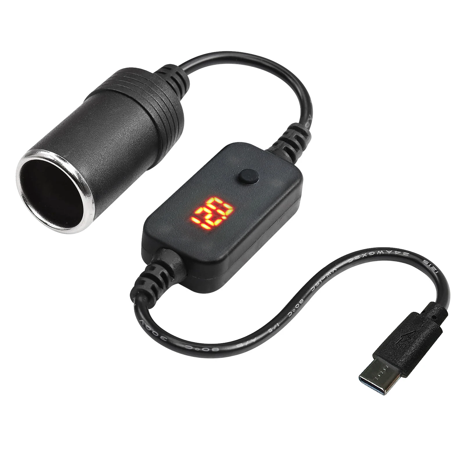 1 unidad 5V 2A USB a 12V enchufe de encendedor de cigarrillos USB macho a hembra adaptador de encendedor de cigarrillos convertidor accesorios electrónicos para coche