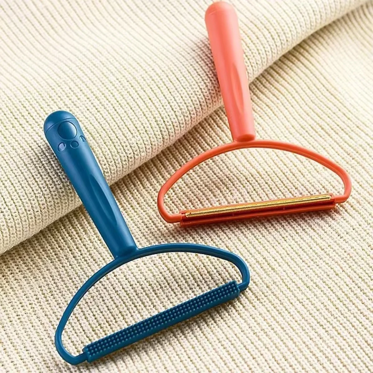 แบบพกพาผมRemover Reusable Double-Sided Scraperใช้สําหรับทําความสะอาดขนสัตว์เลี้ยงและฝุ่นในเสื้อผ้าเฟอร์นิเจอร์และพรม