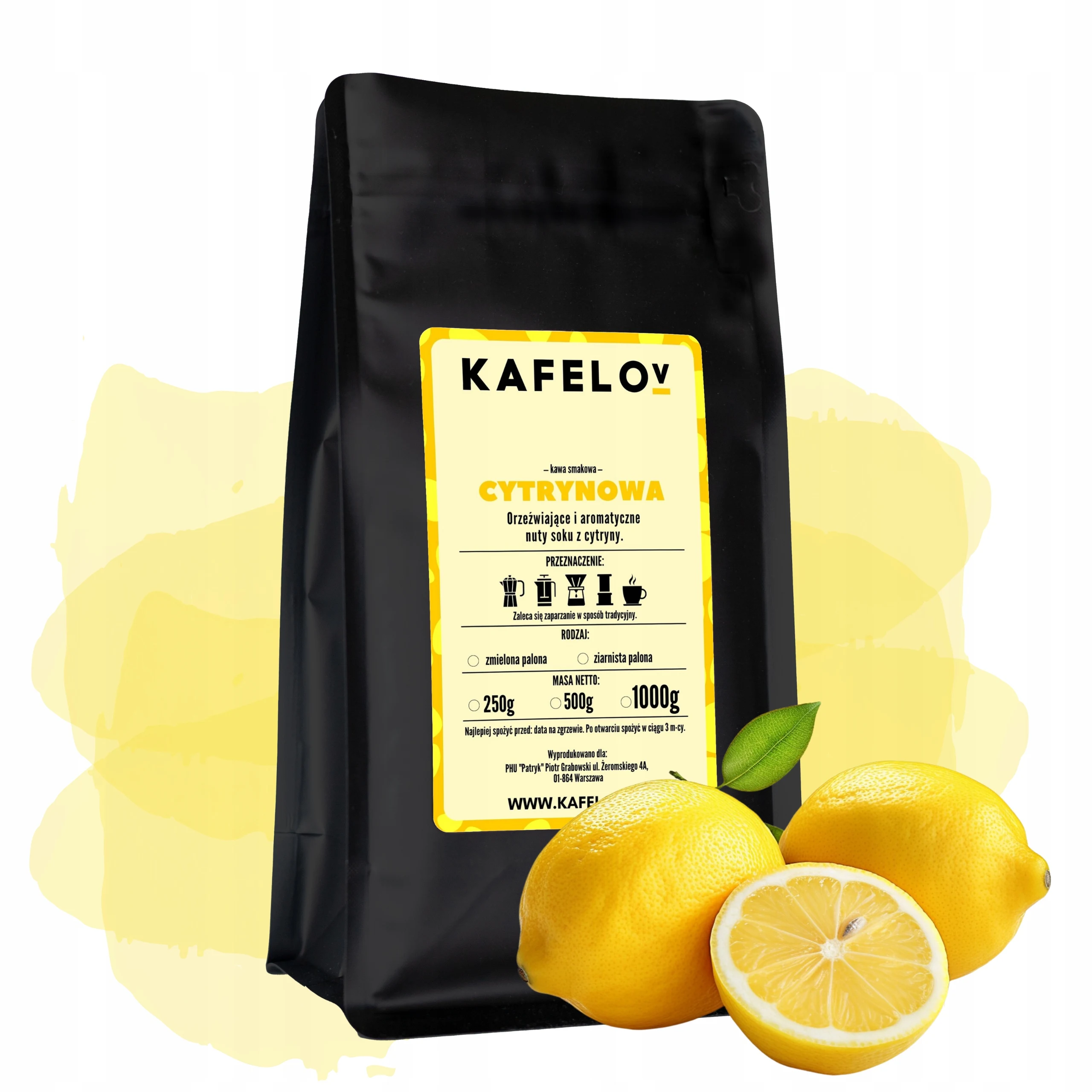 Kawa Kafelov smakowa CYTRYNOWA 250g mielona