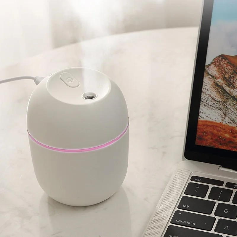 Siêu Âm Thanh Mini Máy Tạo Độ Ẩm Không Khí Tinh Máy Khuếch Tán Tinh Dầu Cho Xe Hơi USB Phun Sương Tạo Ẩm Hình Ếch Con Phun Sương Tạo Có Đèn LED Đèn Ngủ Thiết Bị Gia Dụng