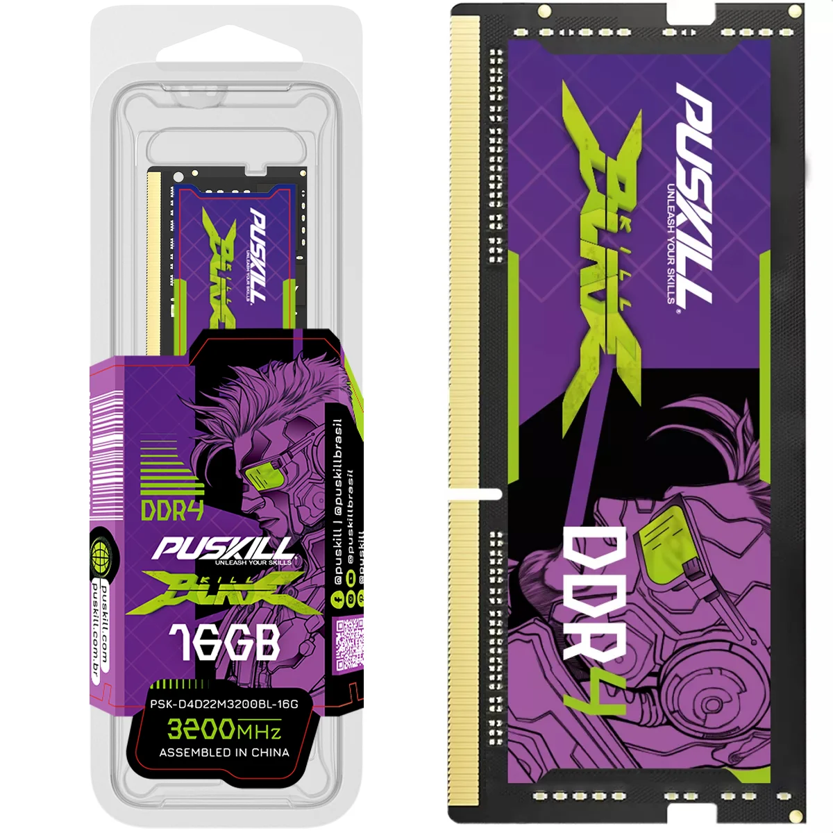 PUSKILL Killblade Memória Notebook 32gb 16gb 8gb Ddr4 1.2V 3200mhz 2666mhz 2400mhz SODIMM Memoria RAM Laptop Memory
