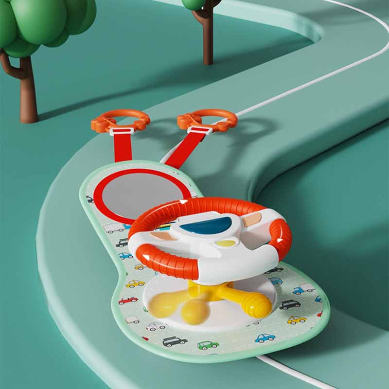 Детская модель заднего сиденья, имитация вождения с музыкальными звуками, имитация рулевого колеса, игрушка