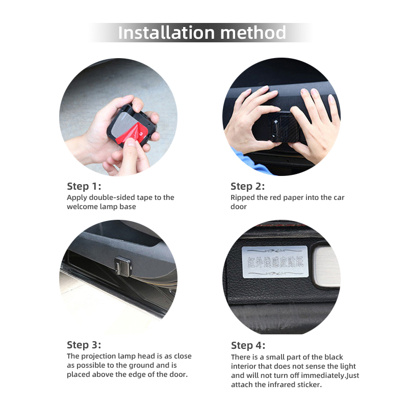 Para Seat Ateca Leon Ibiza Logo inalámbrico cortesía puerta de coche proyector LED luces de bienvenida decoración