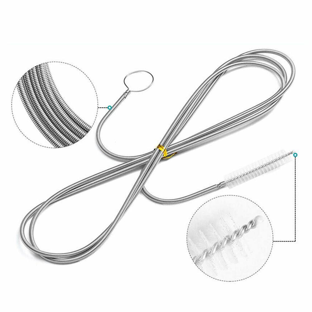 Draga de drenaje de coche, cepillo de limpieza, mangueras de drenaje, herramienta de drenaje multifuncional, accesorios para automóviles, suministros de cocina