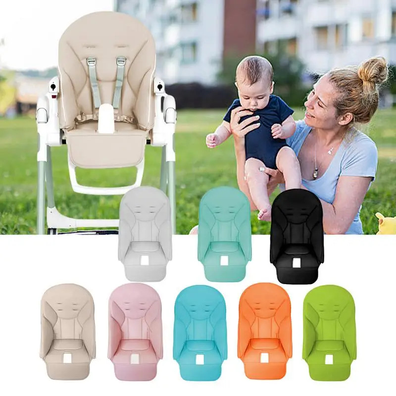 สําหรับ Peg Perego、Siesta Zero3、Baoneo、Kosmic Jané ฝาครอบที่นั่งหนัง PU พร้อม Padding สบายสําหรับเบาะเก้าอี้สูงสําหรับทารก