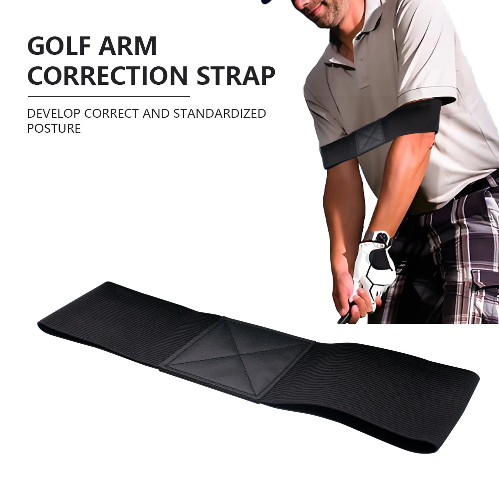 1PC Professional Elastic Golf Swing Trainer Arm Band, Golf Swing Gesture Corrector For Men Women Beginners