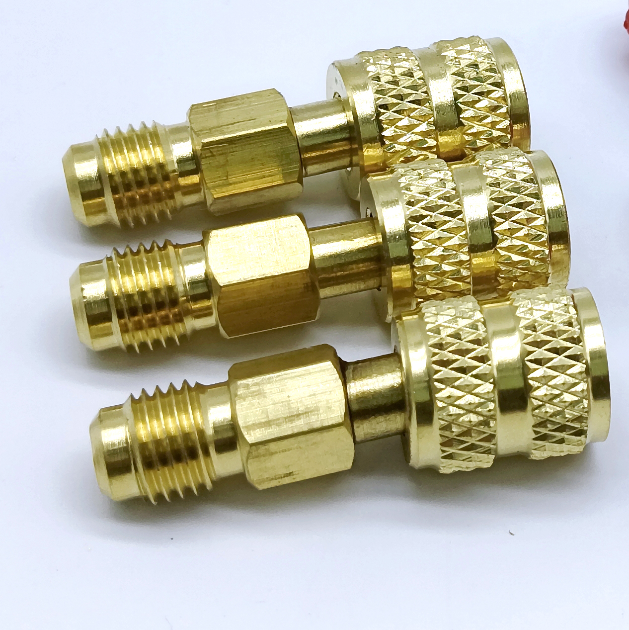 Válvula de esfera compacta angular de refrigerante de ar condicionado, adequada para mangueiras de carregamento hvac r12 r22 r410a, adaptador de refrigerante ac