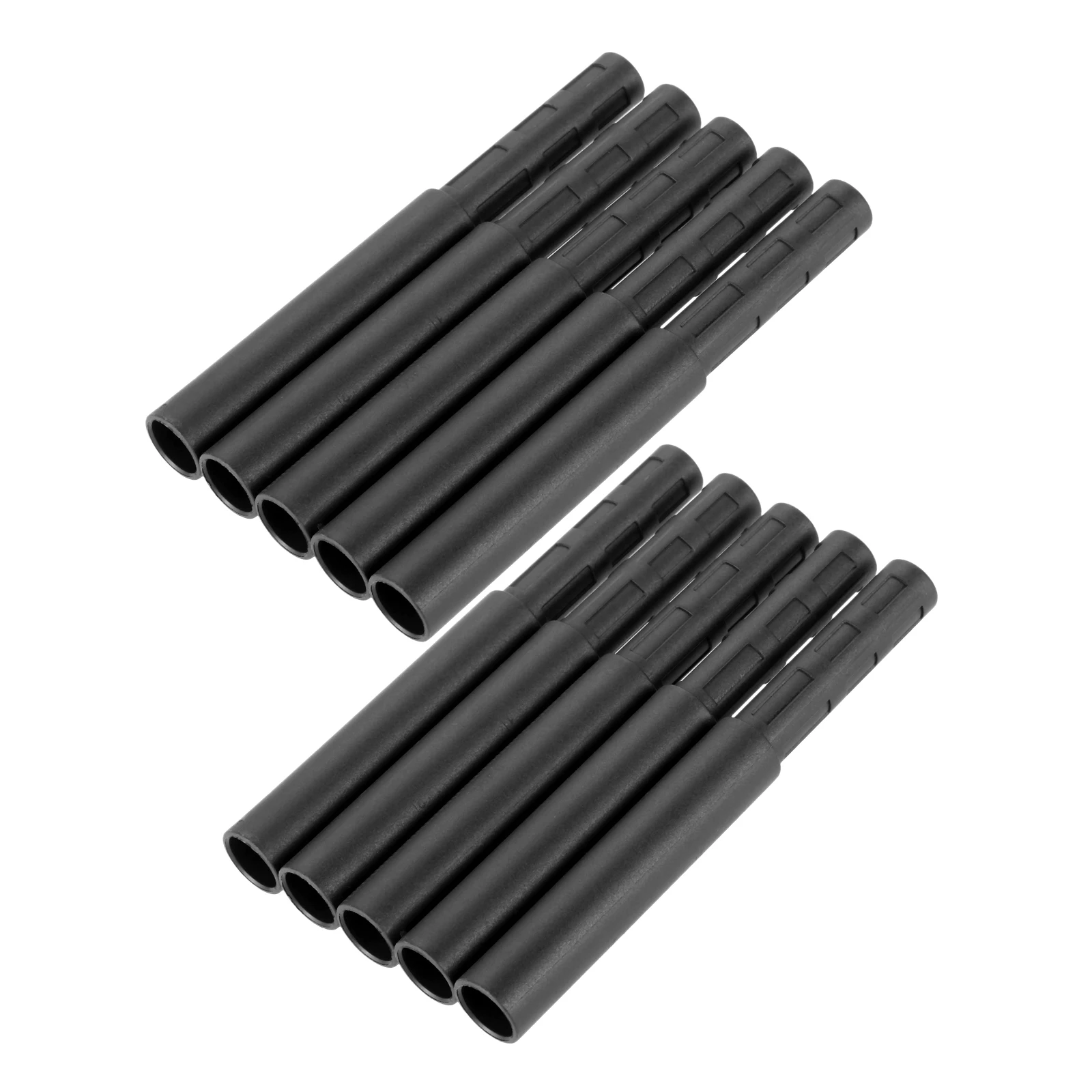 10 Chiếc Đen Câu Lạc Bộ Golf Sợi Carbon Nối Dài Cần Bộ Mông Mở Rộng Dành Cho Nước/Than Chì Trục Putter Golf phụ Kiện 125Mm