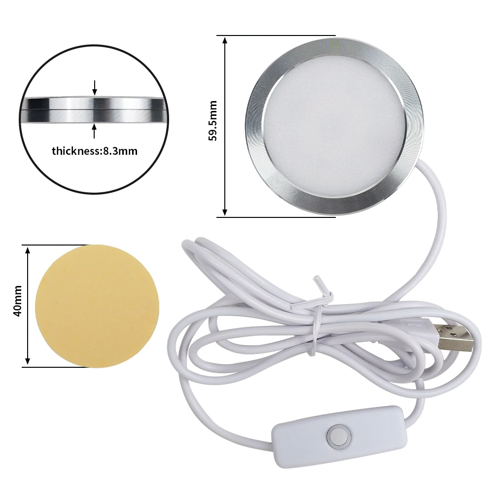 Voor Bambu Lab Led Lamp Kit 001 Hardware Voor Bamboe Licht Led Licht Onderdelen DIY Model Warm Wit/Multicoour zonder Lamp Shell
