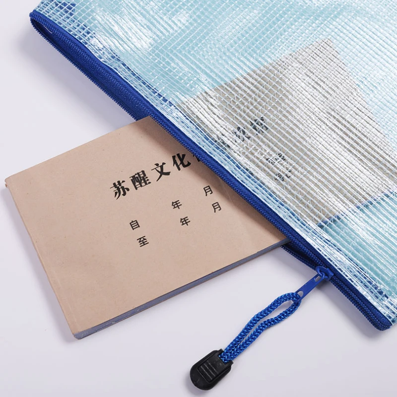 ドキュメント、ファイルフォルダー、学校および事務用品、鉛筆ケース、収納バッグ、a4、a5、a6、10個、20個用の防水メッシュジッパーポーチ