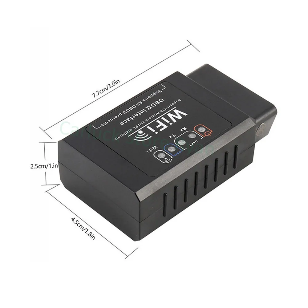 Nuevo ELM 327 V1.5 WIFI OBD2 WIFI escáner Auto ODB2 ELM327 V1.5 WIFI para Android/IOS OBD 2 OBD2 herramienta de diagnóstico automático de coche