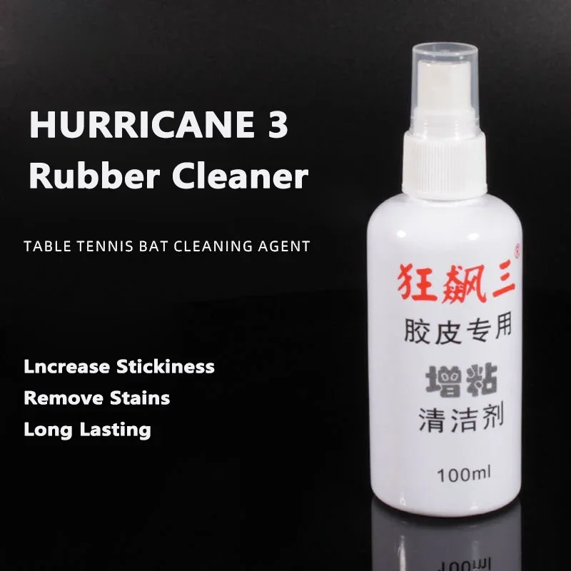 Nouveau HURRICANE 3 Tennis de Table caoutchouc adhésif nettoyage Spray Surface en caoutchouc 100ml raquette de Tennis de Table caoutchouc nutritif