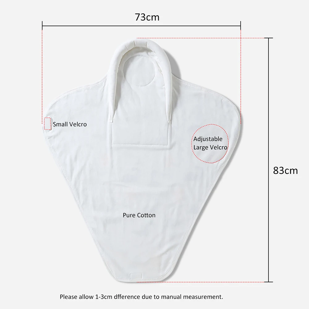 Manta envolvente para bebé recién nacido de 0 a 6 meses, saco de dormir de dibujos animados, 100% algodón, 1tog