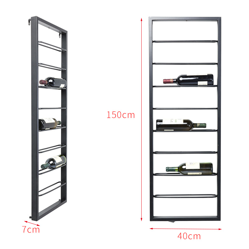 Antikes Design Weinschrank Display Einfache minimalistische rustikale Küche Weinschrank Bäcker Wand Ästhetische Metall Vinoteca Möbel