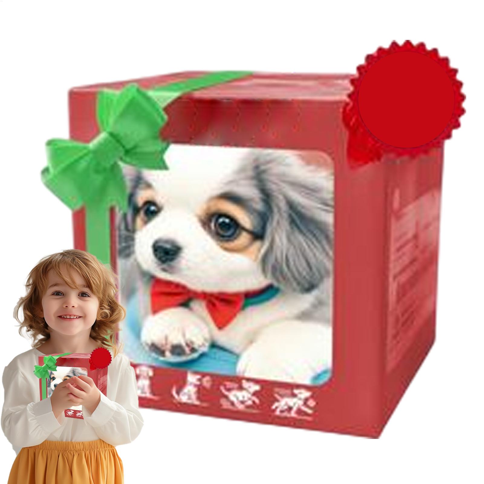 1pcs Electronic Robot Dog Realistic Dog Toy Walking Barking Tail Wagging Interactive Robot Puppy Cute Dog For Kids girl Gifts