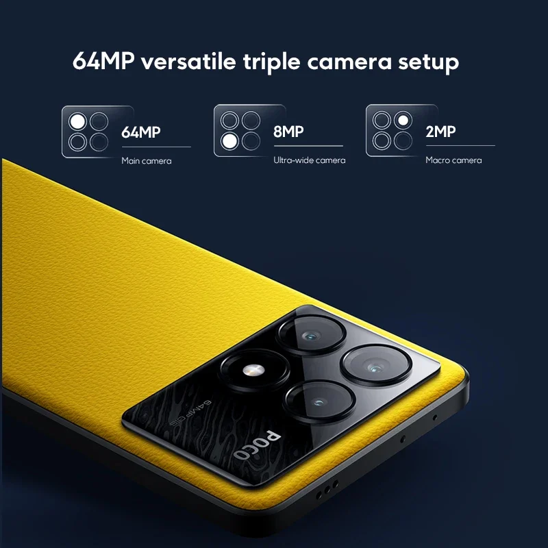 Global Version POCO X6 Pro 5G 256GB/512GB Dimensity 8300-Ultra 67W 64MP Triple Camera 6.67" 1.5K DotDisplay 120Hz 5000mAh NFC