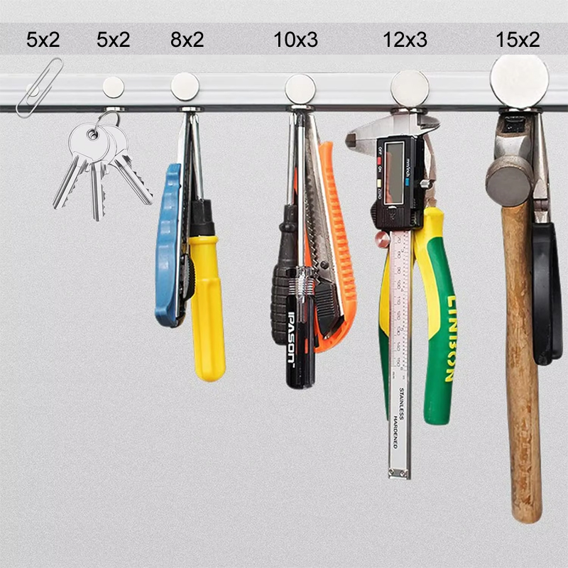 Super Powerful Magnet Round Disc Strong Magnet for Fridge Home Office Craft 5x2 6x2 8x2 10x3 12x3 15x2