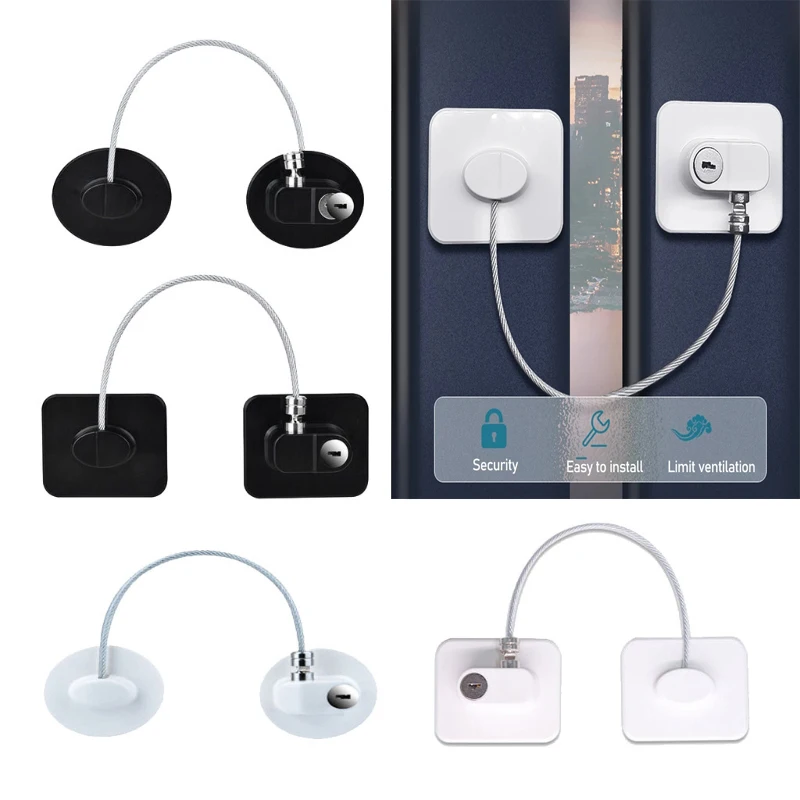 1PCS Baby Safety ตู้เย็นล็อคตู้ล็อคเลื่อนตู้เสื้อผ้าประตูล็อคกุญแจหรือรหัสล็อคทารกความปลอดภัย