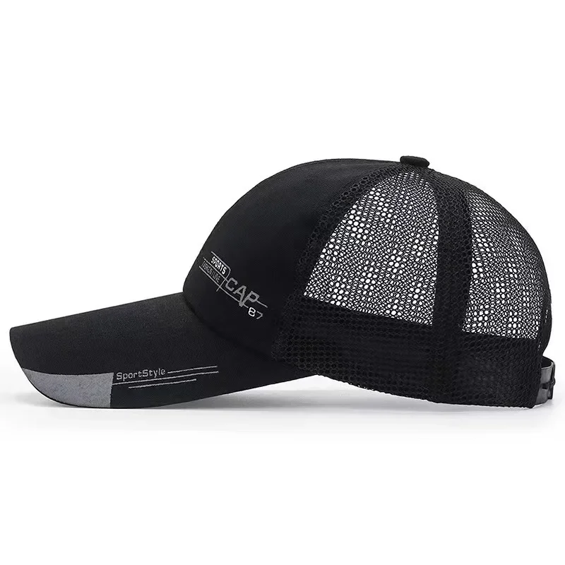 Gorro de pesca de malla transpirable para hombre.