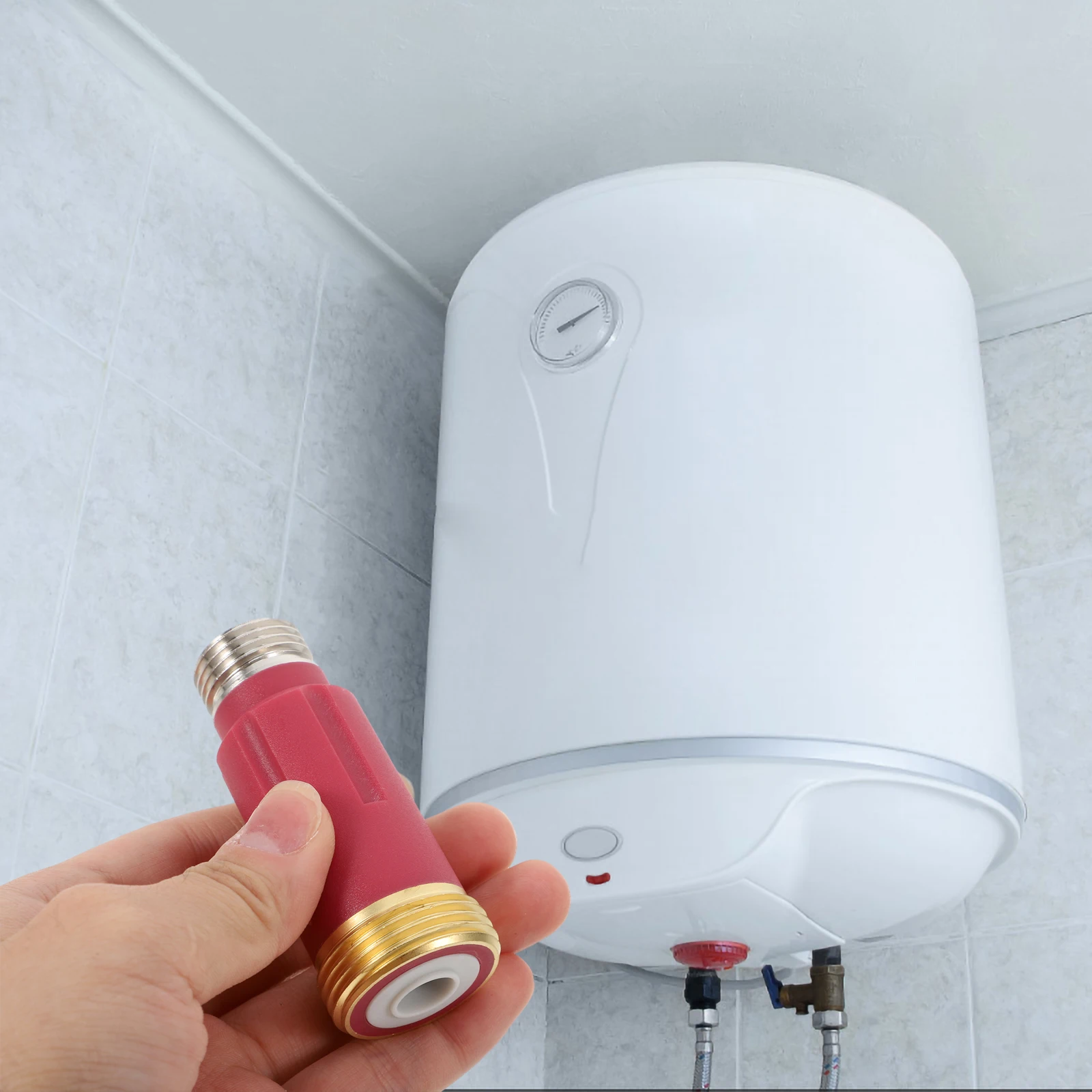 2 Buah Dinding Isolasi Listrik Universal Anti Bocor untuk Pemasangan Pemanas Air Perlindungan Tahan Api