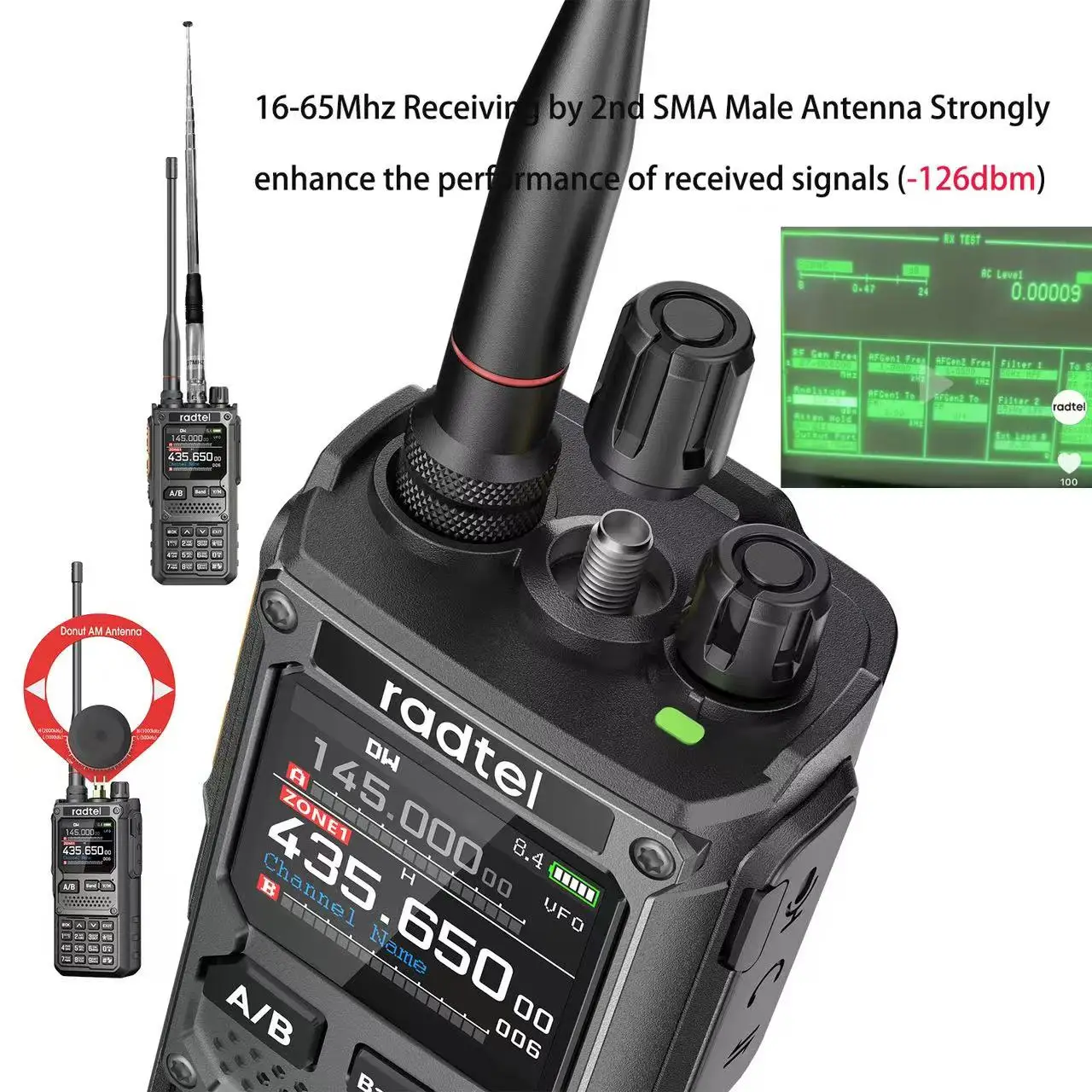 Radtel RT-920 10W Walkie Talkie Long Range SW MW LW AM SSB CB Empfang Drahtlose Bluetooth Telefon Programmierung Amateurfunk HF NOAA