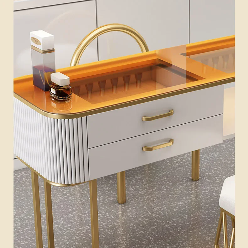 Mesa De Armazenamento De Madeira Profissional Para Manicure, Móveis De Luxo Para Nail Artist, Simples E Moderno, KMNT