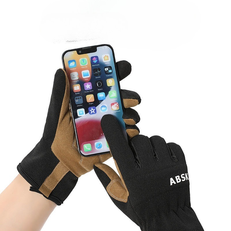 Luvas de trabalho leves multiuso de alto desempenho para homens e mulheres, tela sensível ao toque respirável e de alta destreza, excelente aderência