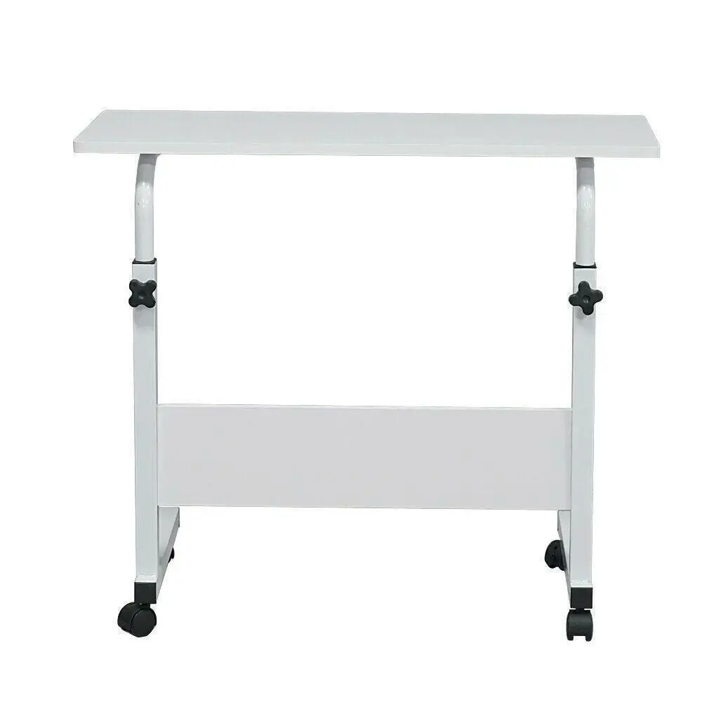 Mobile adjustable laptop desk portable computer rack