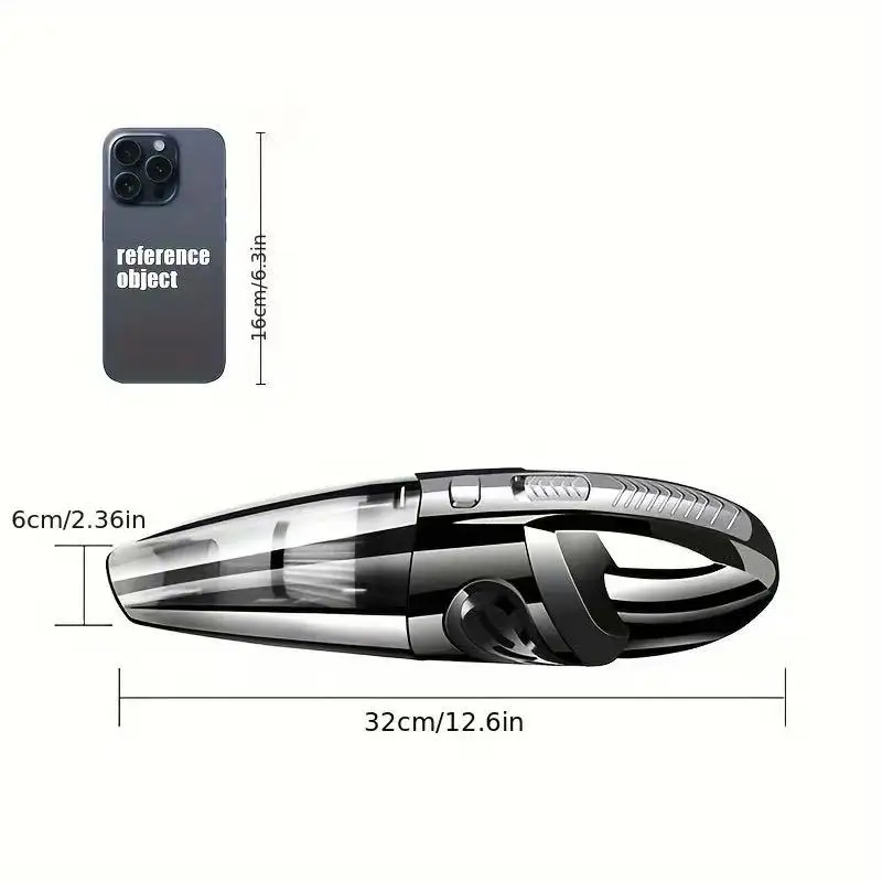Aspiradora inalámbrica portátil, aspiradora de mano recargable con succión potente, carga rápida para pelo de mascota en casa y coche