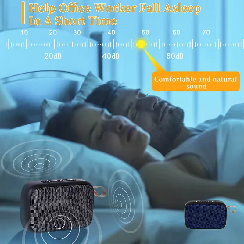 Mini altavoz Bluetooth inalámbrico con diseño de tela, soporte para tarjeta TF, sonido estéreo 3D, diseñado para uso en exteriores