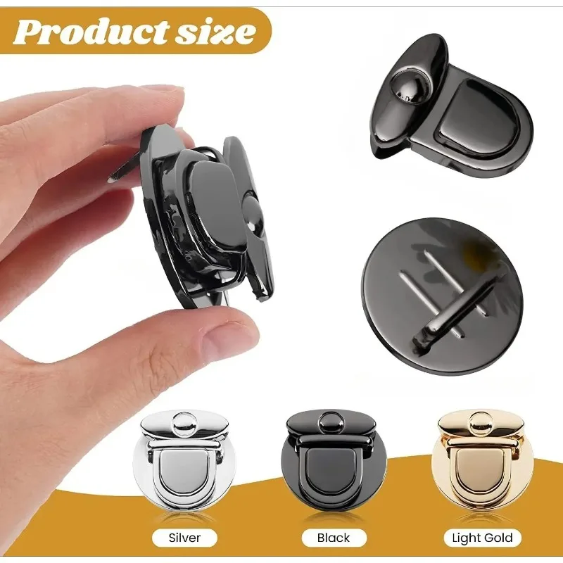 5/10 Stück Metallschlösser, Taschenverschluss, Fangschnallen für Handtaschen, Geldbörsen, Tragetaschenverschlüsse, Schnappverschlüsse, DIY-Handwerk, Hardware, Taschenzubehör