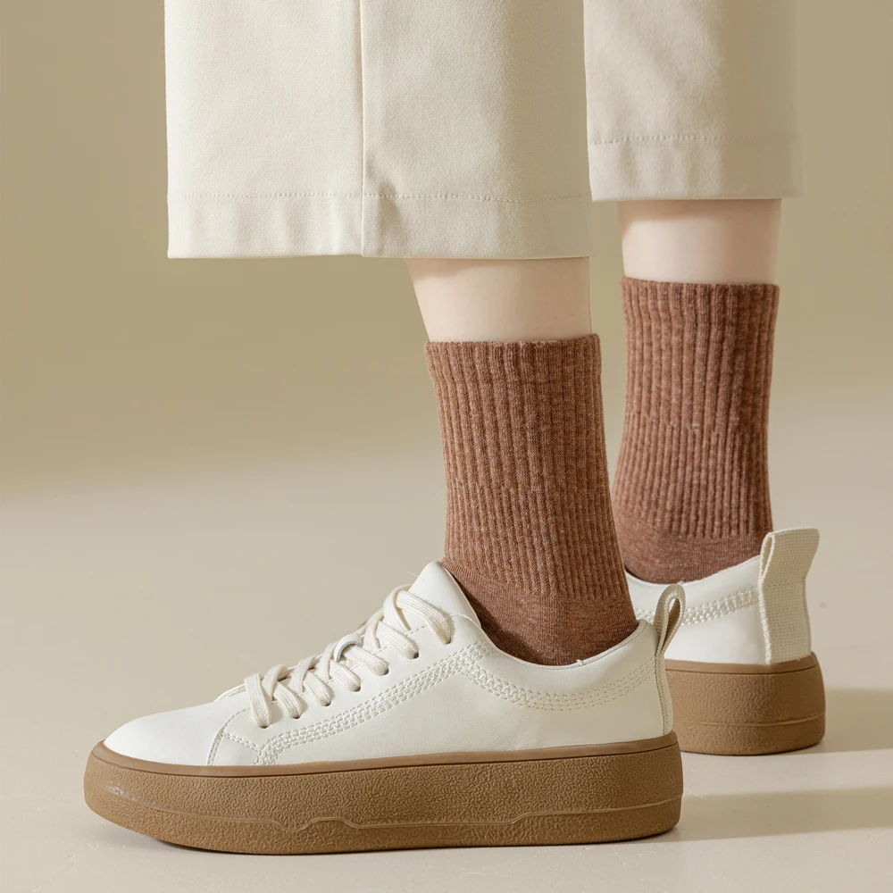 5 par/lote calcetines de cinco dedos para mujer 100% algodón Color sólido señoras calcetines deportivos con punta abierta primavera otoño calcetines con punta Harajuku
