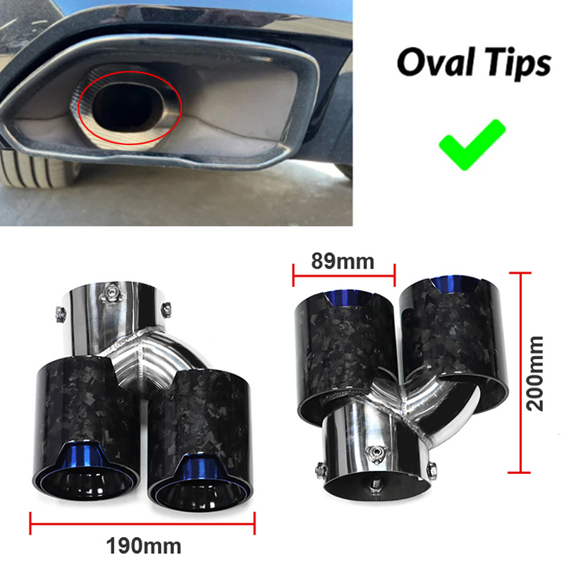 Для BMW G20 G21 M340i G42 440i G22 M240i Dual Four Out M Выхлопной глушитель из углеродного волокна Наконечник выхлопной системы Форсунка выхлопной системы 2020+