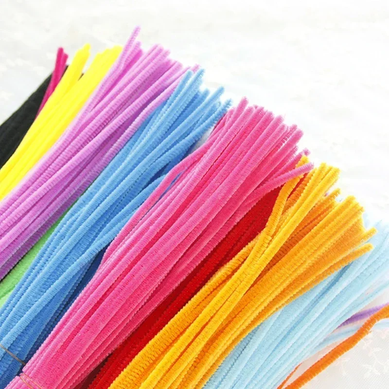 100/50Pcs Chenille Stems Bulk 22 Colors Chenille Pipe Cleaner Stems Kids Art and Crafts Projects and Decorations(6 mm x 12 inch)