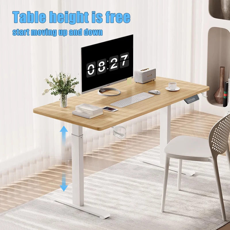 Height Adjustable Electric Standing Desk Sitting Desk Motion Desk For Home Office Protection Ergonomic Cervix Lower Spine