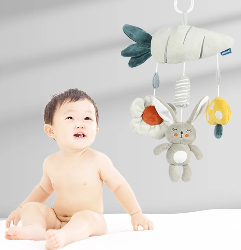 Baby Toys 0 12 Months Mobile Magic Cube With Rattle Soft Cloth Puzzle Blocks Infant Toys Educational Baby Rattle
