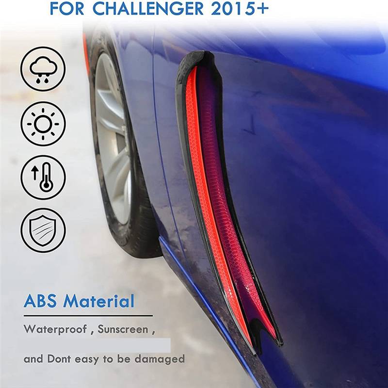 Évents d'aileron de pelle de garde-boue latéral de porte avant pour Dodge Charger 2015-2021-X67A