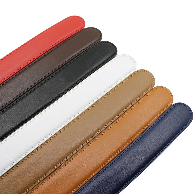 Cinturón Click para hombre con hebilla automática 130cm 140cm Vestido de trinquete de cuero cómodo con hebilla deslizante - Recorte ajustable para adaptarse a 120cm