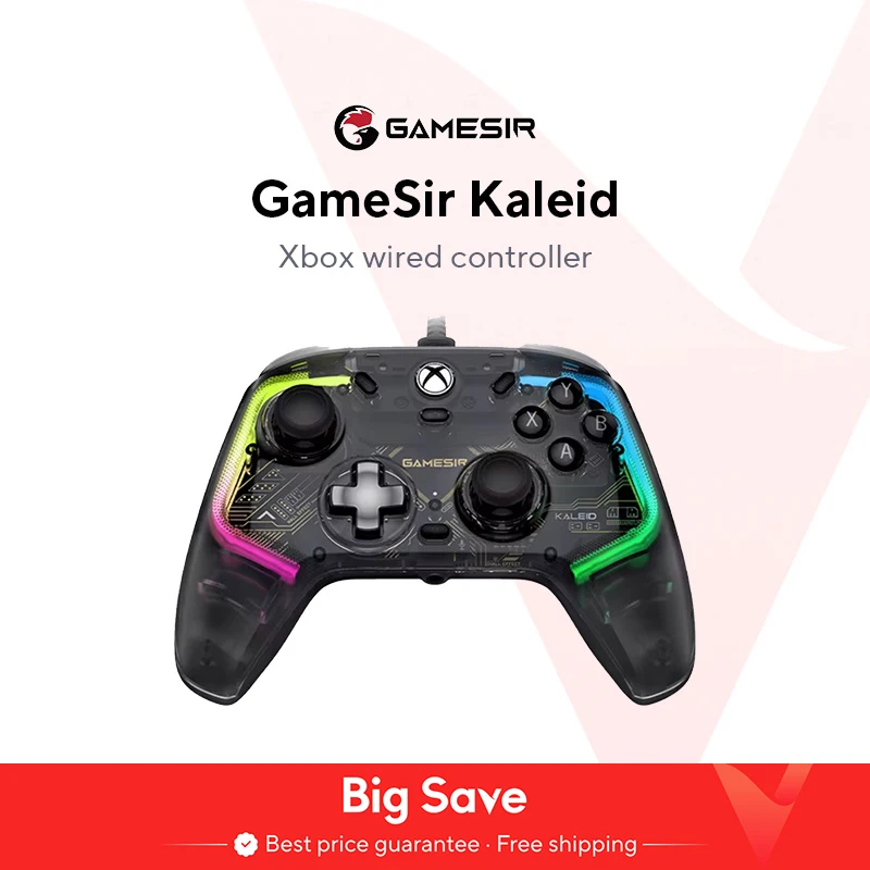 GameSir Kaleid Xbox Controller Kabelgebundenes Gamepad für Xbox Series X, Xbox Series S, Xbox One-Spielekonsole, mit Hall-Effekt-Joystick
