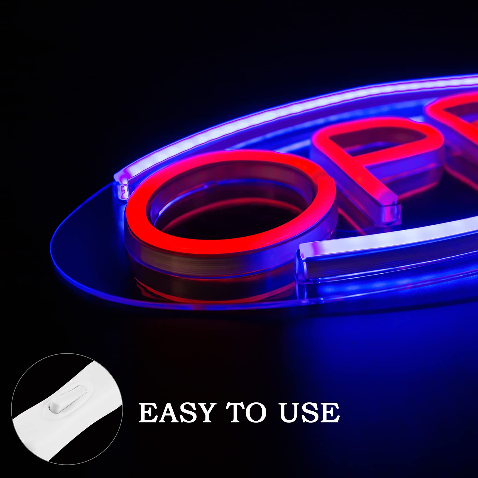 ธุรกิจป้ายเปิดป้ายนีออน LED Night Light แขวนหน้าต่าง Shop Cafe Bar ร้านอาหารตกแต่งส่วนบุคคล Custom โคมไฟนีออน
