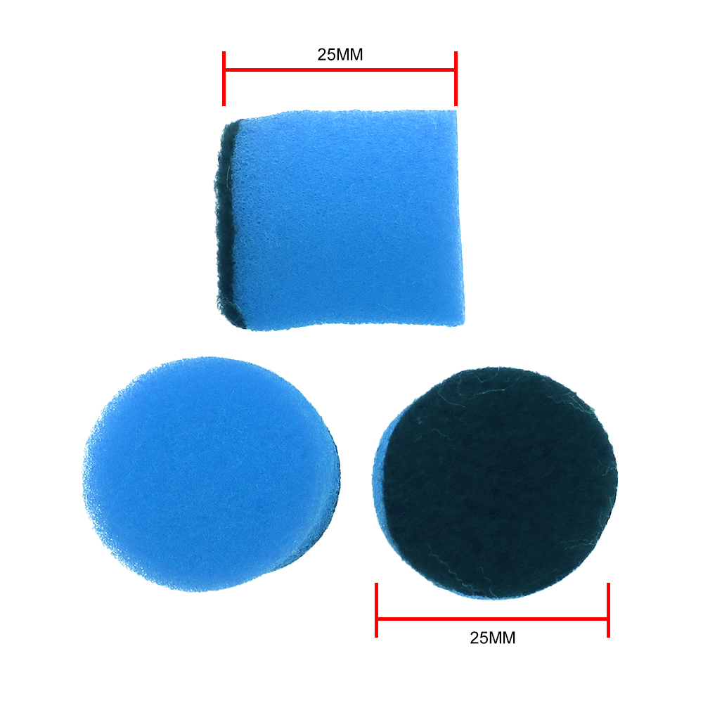 26Pcs Set 1Inch Mini Car Foam Drill Polishing Pad 25mm Detail Sponge Wool Waxing Buffing Pads with Backer for Dremel Rotary Tool