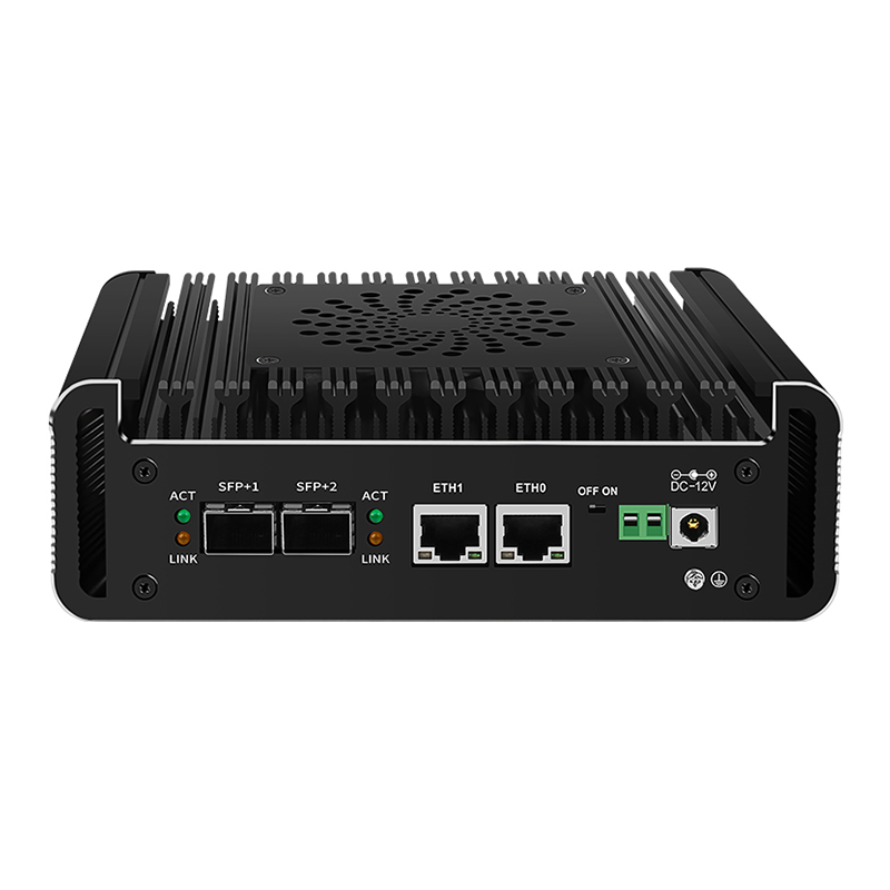 Lüfterloses Intel I3 N305 N355 Industrial Mini PC Micro Firewall Appliance, 2 * i226 LAN Ports 2x10G SFP+ Home Network Pfsense Router