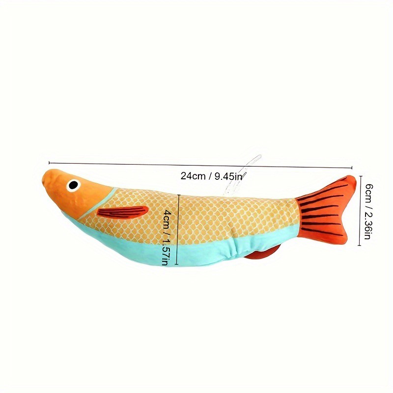 Giocattolo per gatti Simulazione 3D Pesce Erba Gatta Giocattoli Interattivi Peluche Gattino Giocattolo per gatti Masticare Morso Giocattoli per gatti Pillowfish Forniture per animali domestici
