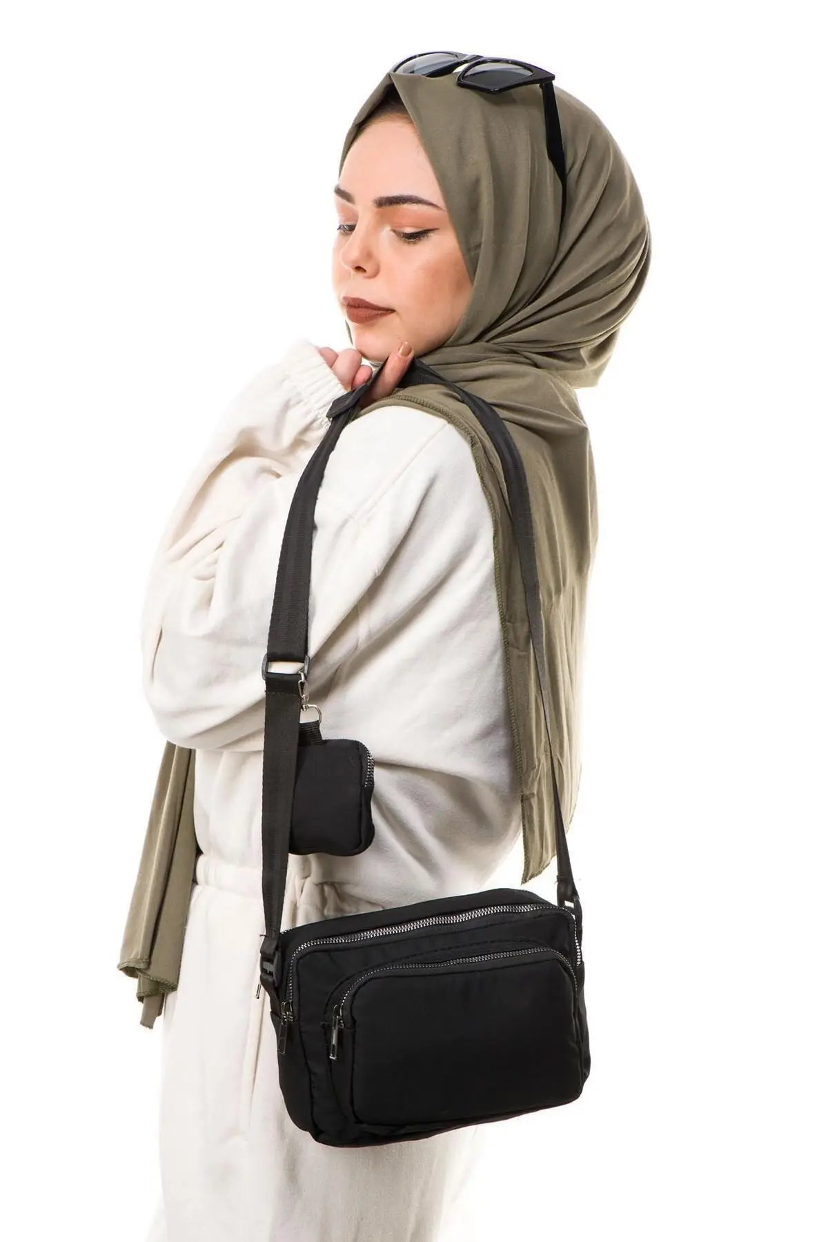 Dompet Wanita Tas Bahu Rinci Tren Mode Hitam Kualitas 2022 Musim Tas Wanita Muda Pendek Panjang