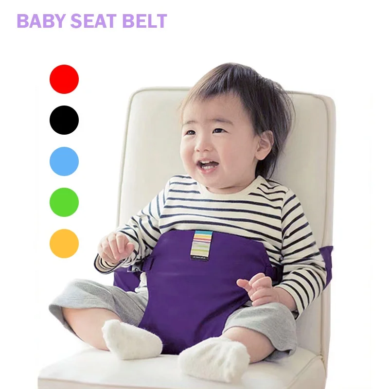 Assento infantil portátil cadeira de jantar para bebê cinto de segurança