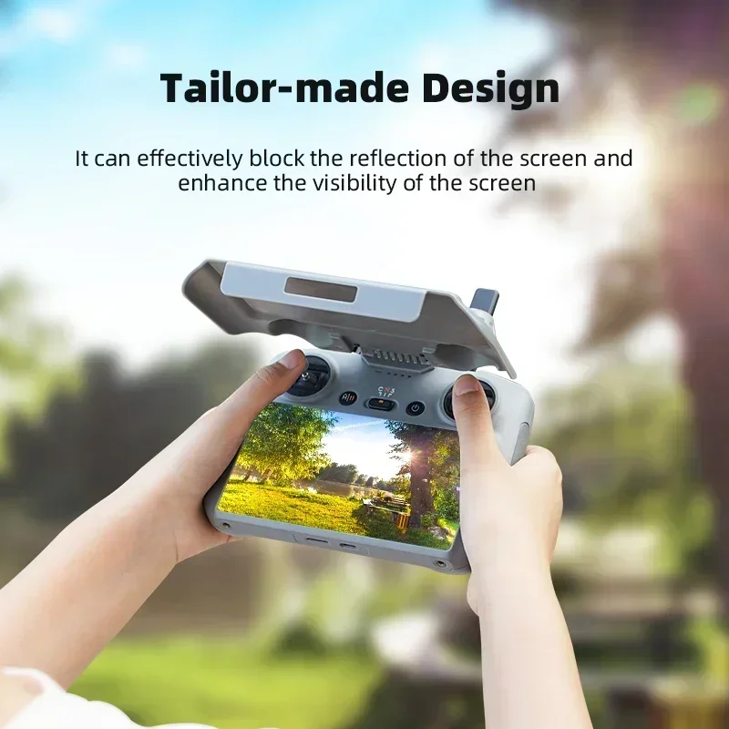 BRDRC Sun Hood Screen Protector Shell for DJI NEO/Flip/Mini 4 Pro/Air 3S Full Screen Protection for RC 2 Remote Controller