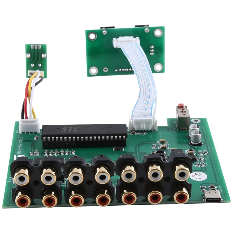 Dlhifi F11 M62446 Preamp 5.1 6 Channel Fully Independence Remote Control OLED Display For Hifi Amplifier DAC Durable